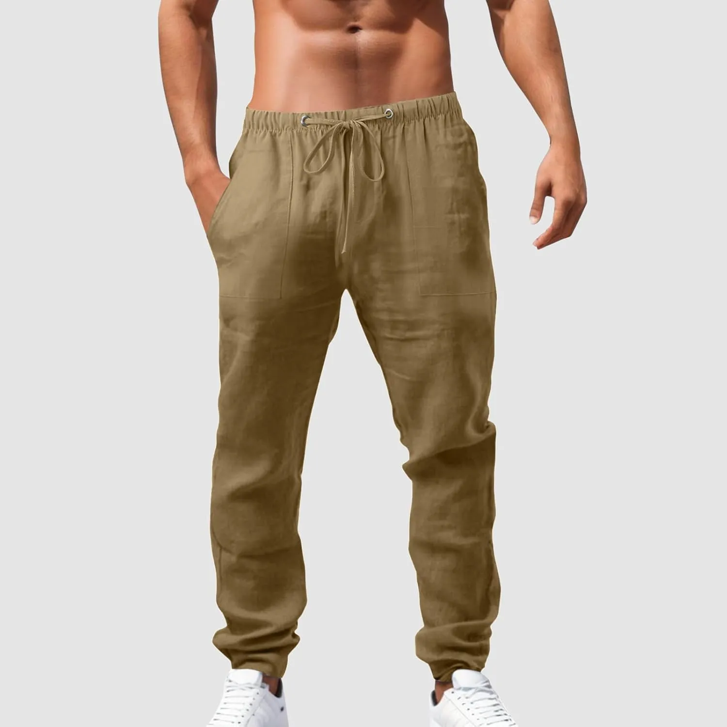 Joggers for Men Slim-Fit Joggers Sweatpant Training Sports Pull On Pant Comfort Soft Jogging Bottoms