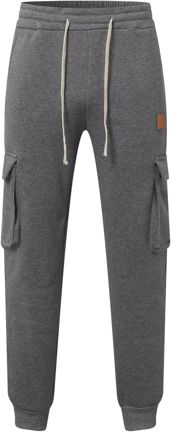 Joggers for Men UK Loose Fit Joggers Sweat Pants Running Gym Training Sport Combat Pant Soft Jogging Sweat