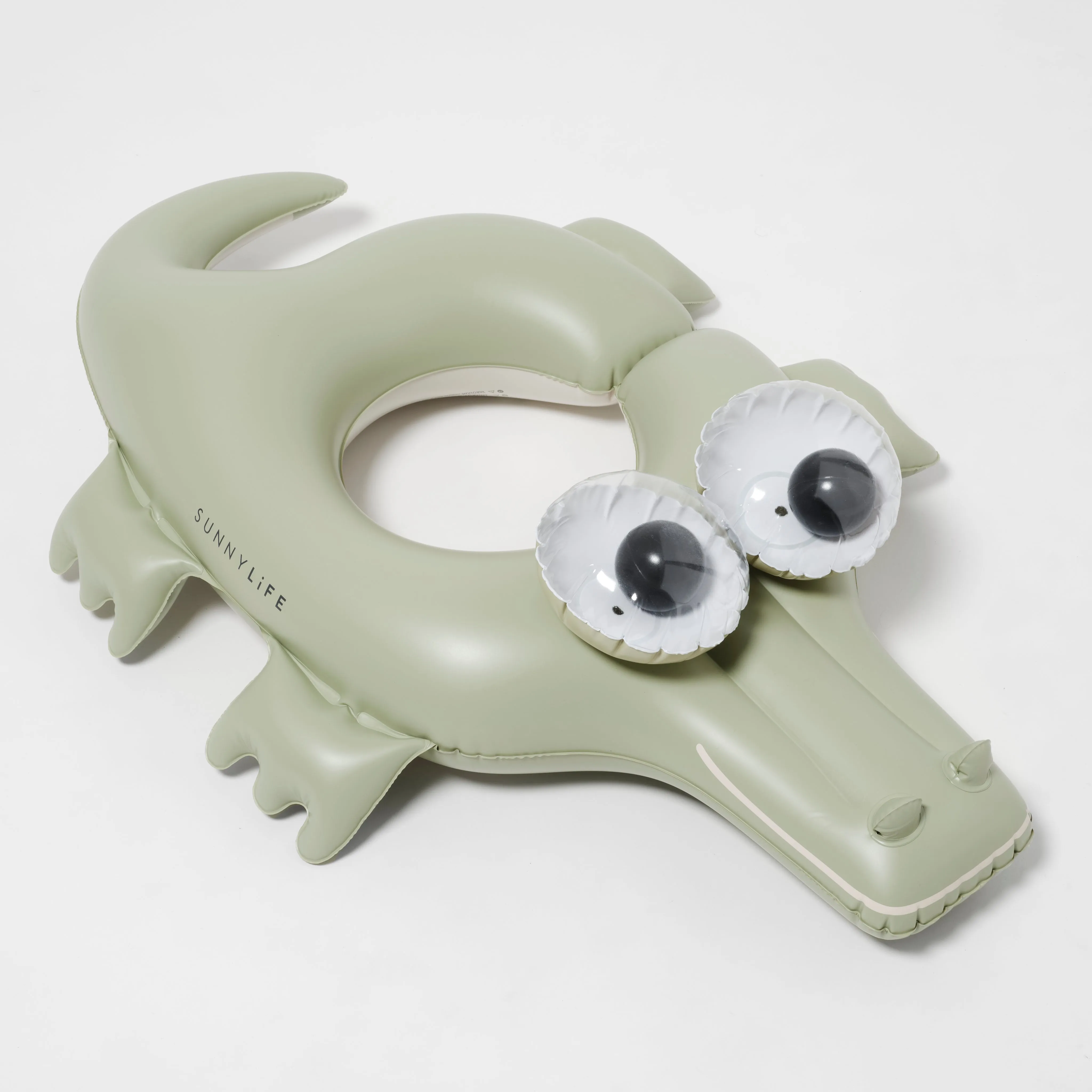 Kids Pool Ring Cookie the Croc Khaki