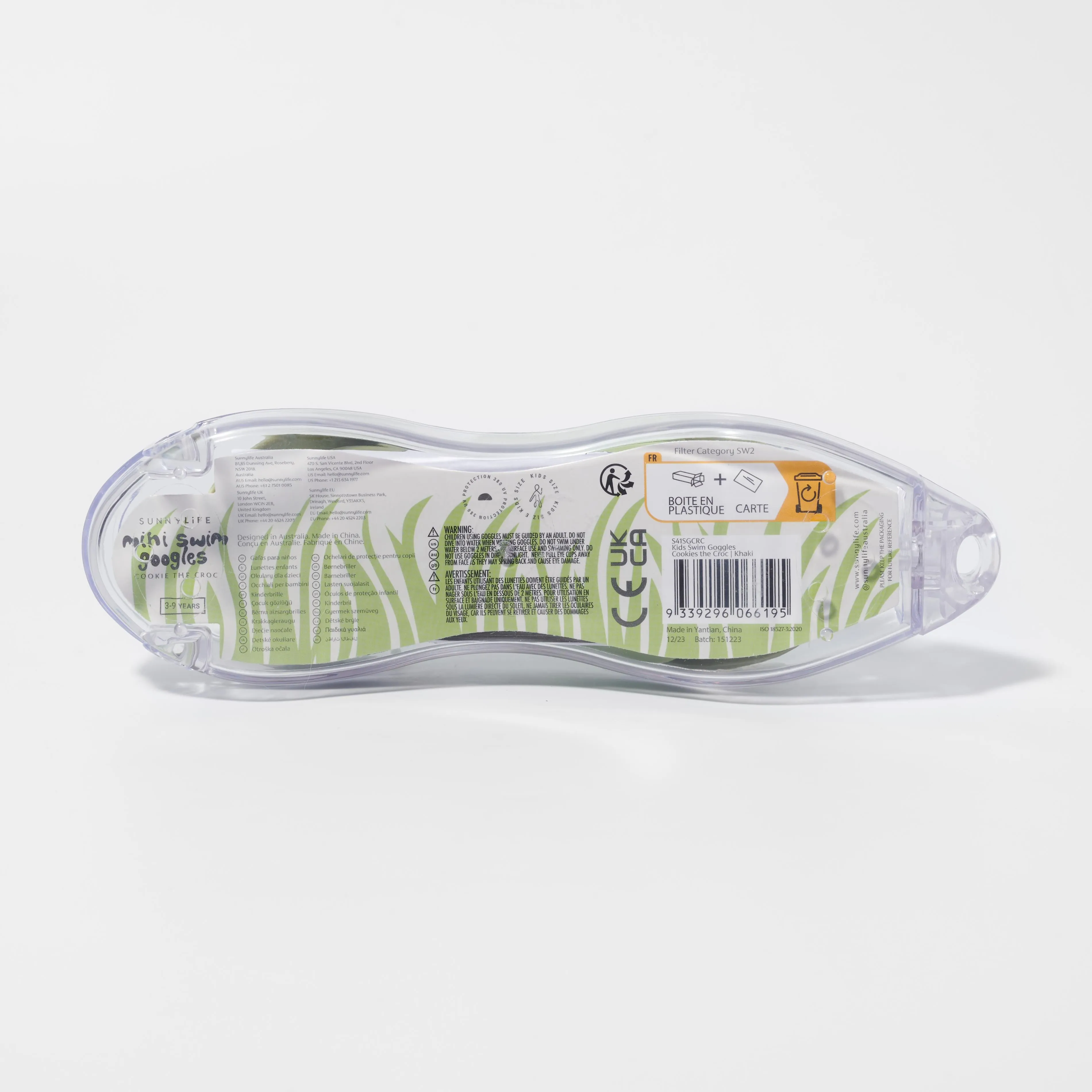 Kids Swim Goggles Cookie The Croc Khaki