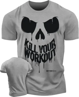 KillWorkout Shirts for Men, Funny Workout Gym Shirt Lifting T-Shirt