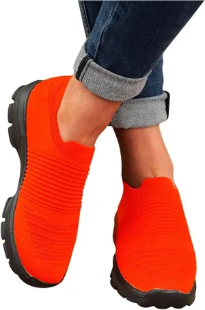 Ladmiple Gym Shoes For Women Workout Memory Foam Slip On Running Shoes Non Slip Walking Tennis Fashion Athletic Sneakers