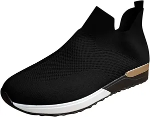 Ladmiple Running Shoes Womens Slip On Sneakers Breathable Lightweight Mesh Gym Shoes Non Slip Workout Walking Shoes