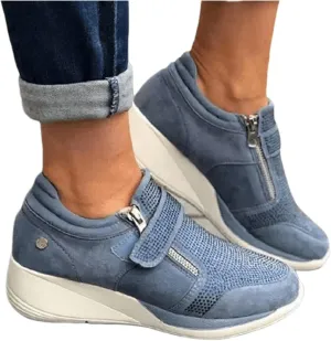 Ladmiple Shoes For Women Sneakers Trendy Slip On Running Shoes Non Slip Walking Shoes Gym Fashion Platform Tennis Shoes