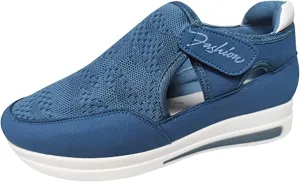 Ladmiple Womens Shoes Dressy Casual Loafers Fashion Sneaker Slip On Comfortable Non Slip Platform Walking Canvas Shoes