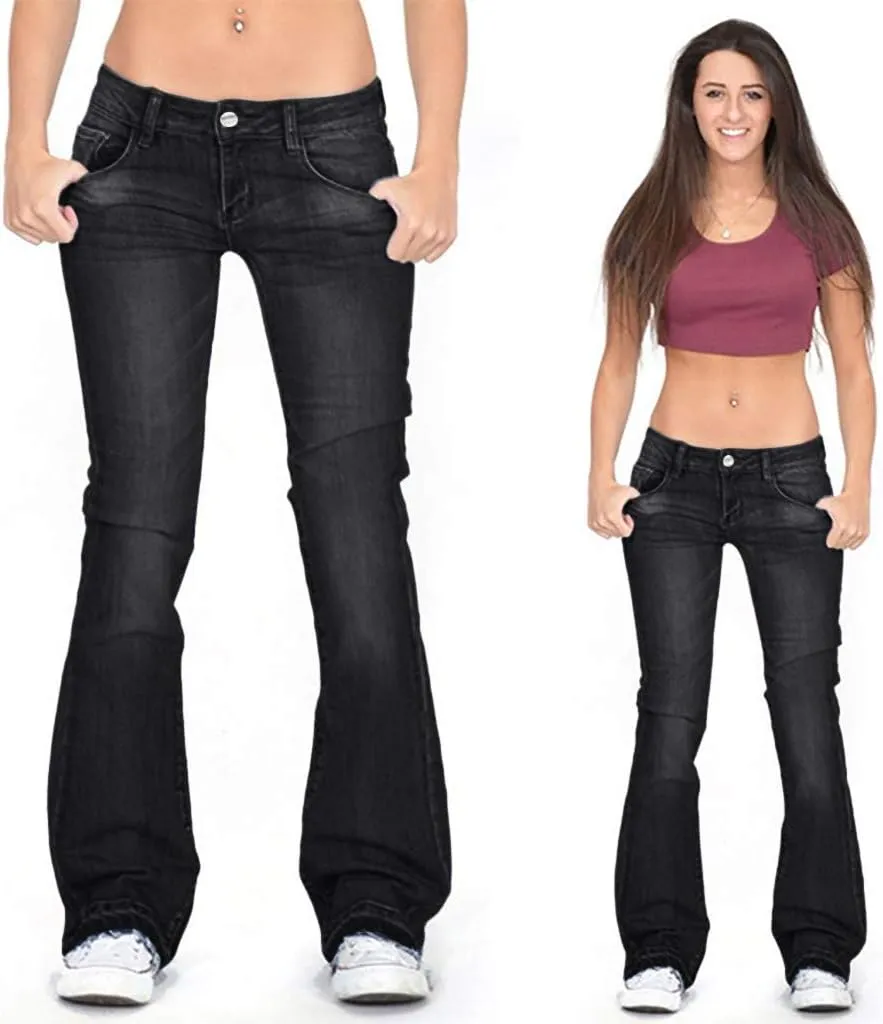LCMTWX Trendy Jeans for Women 2024 Bib Washed Overalls Rompers Ripped Women's Denim Women's Jeans Flare Stretch