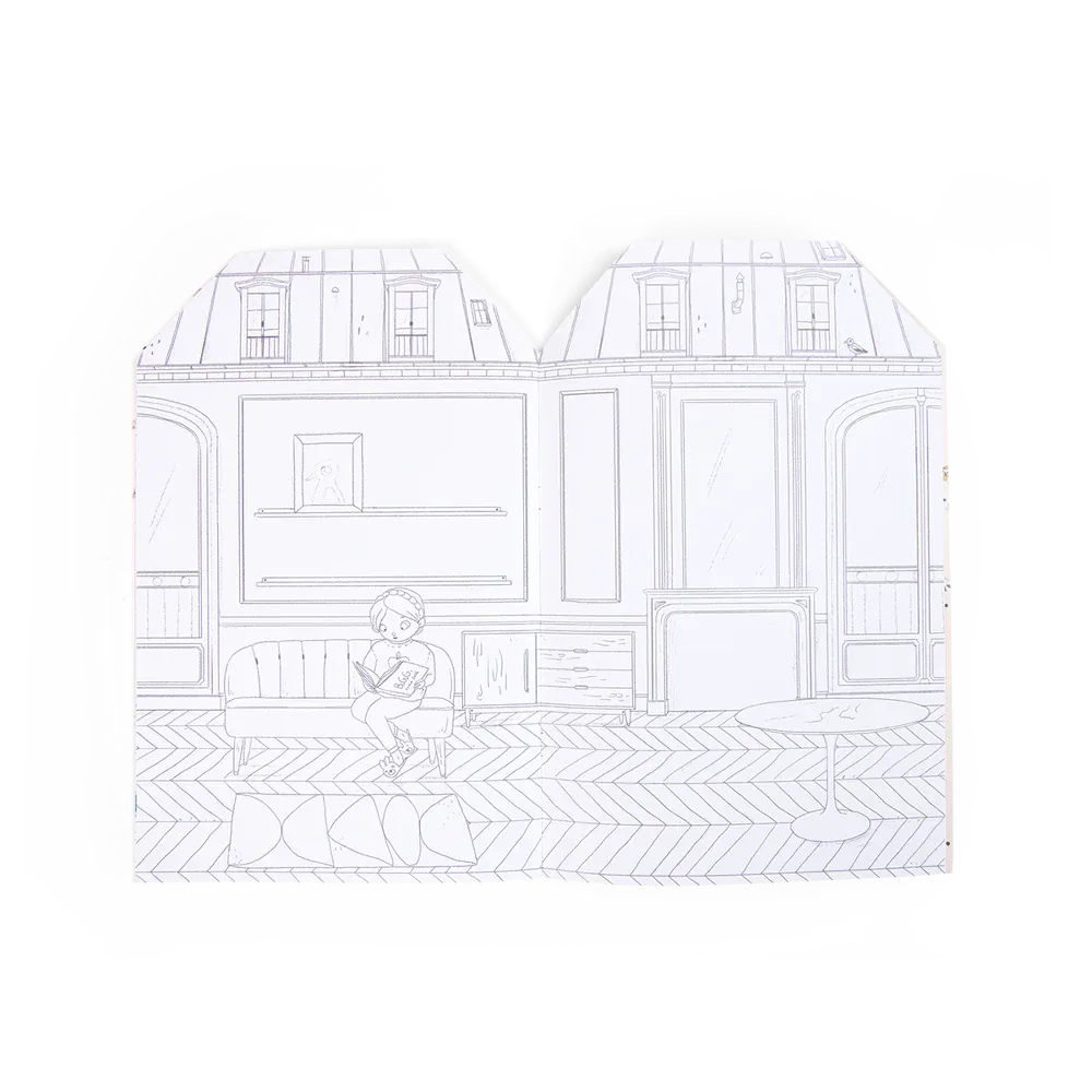Les Parisiennes Coloring and Sticker Book