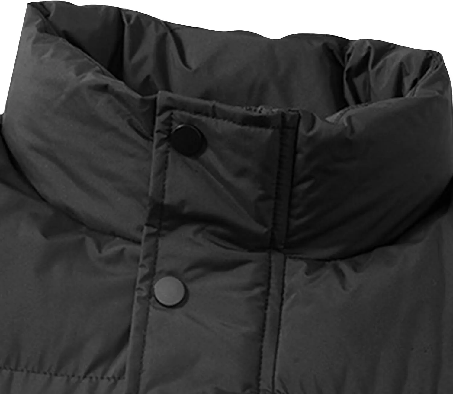 Lightweight Puffer Vest Men Sleeveless Winter Coat Stand Collar Vest Zip Up Down Vest Big and Tall Puffer Vest