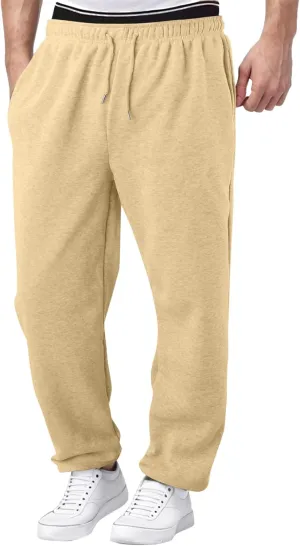 Linen Pants for Men Simple Fashion Solid Color Work Pants Casual Loose Sweat Pants Plus Size Trousers for Men