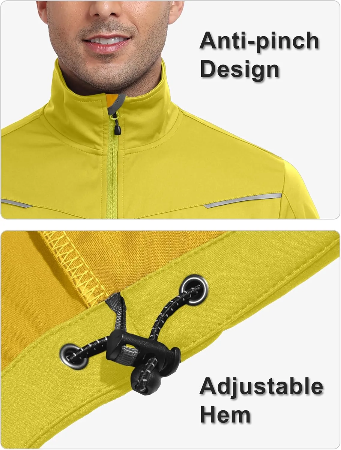 Little Donkey Andy Men's Lightweight Softshell Vests Short Sleeve Jackets for Golfing Hiking Running