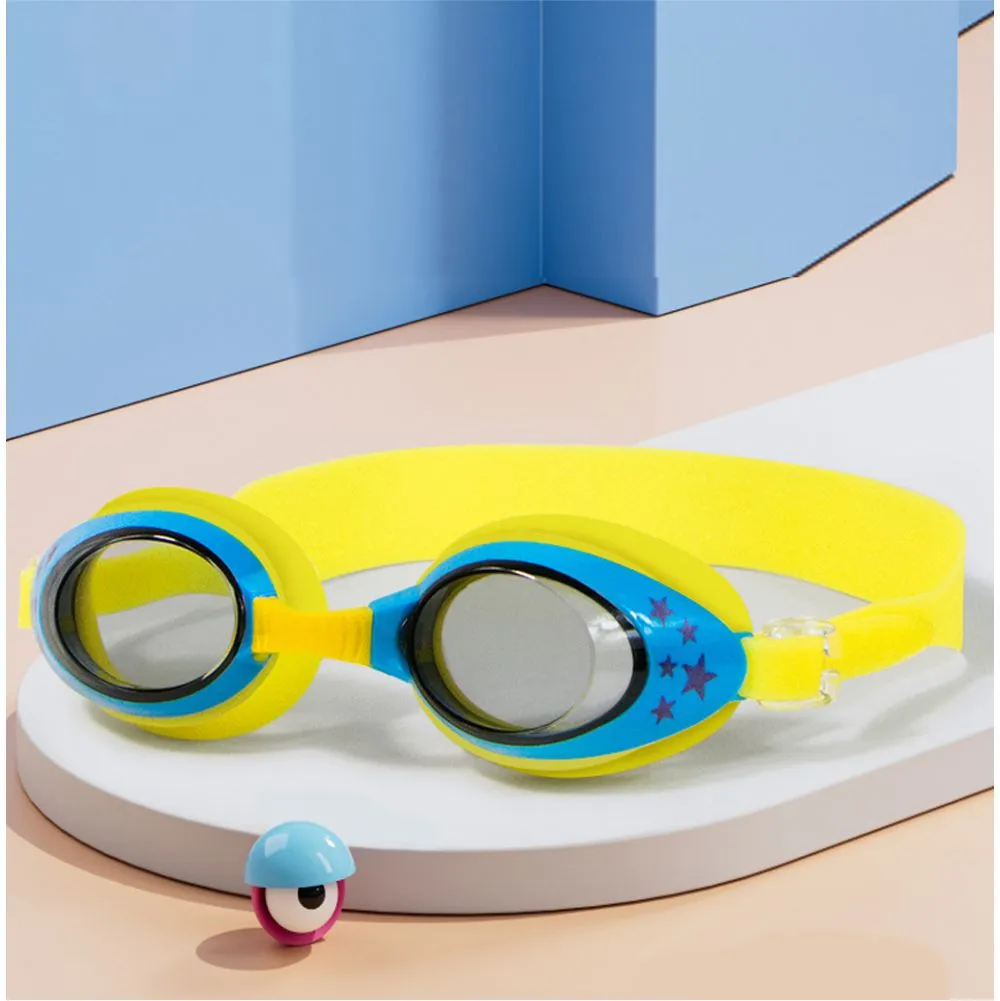 Little Surprise Box , Starry Yellow Anti Fog UV Protection Leakproof Design Swim Goggles for Kids, 3yrs  - 8yrs