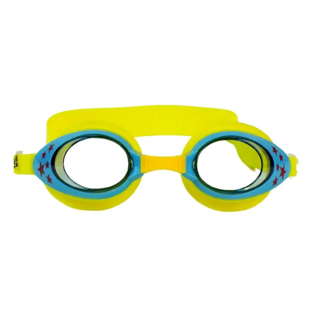 Little Surprise Box , Starry Yellow Anti Fog UV Protection Leakproof Design Swim Goggles for Kids, 3yrs  - 8yrs