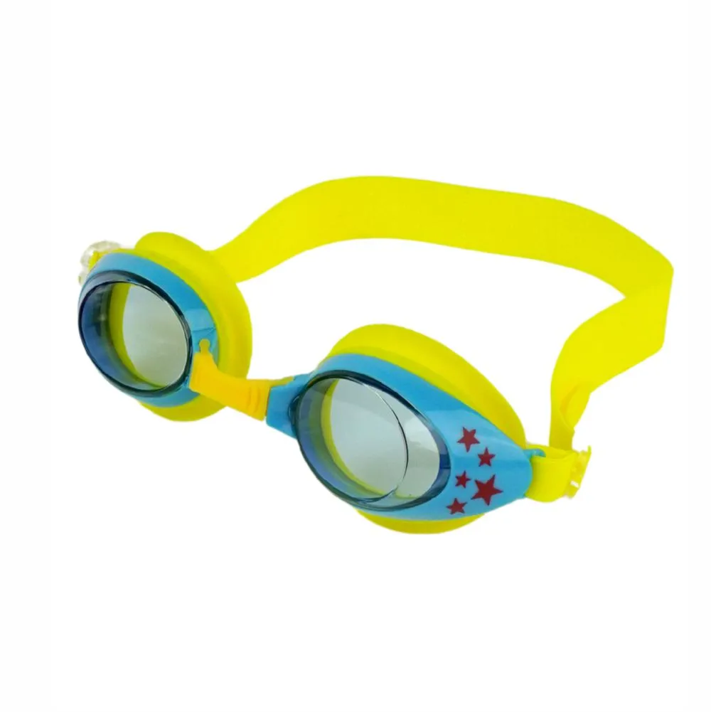 Little Surprise Box , Starry Yellow Anti Fog UV Protection Leakproof Design Swim Goggles for Kids, 3yrs  - 8yrs