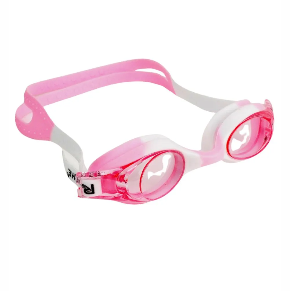Little Surprise Box ,Tie Dye White with Pink Anti Fog UV Protection Leakproof Design Swim Goggles for Kids, 1yr - 4yrs