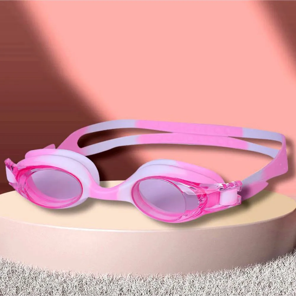 Little Surprise Box ,Tie Dye White with Pink Anti Fog UV Protection Leakproof Design Swim Goggles for Kids, 1yr - 4yrs