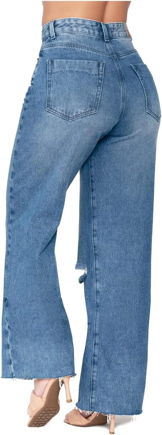 L.O.W.L.A SHAPEWEAR High Waisted Jeans for Women | Pantalones Colombianos Levanta cola | Butt Lifting Jeans