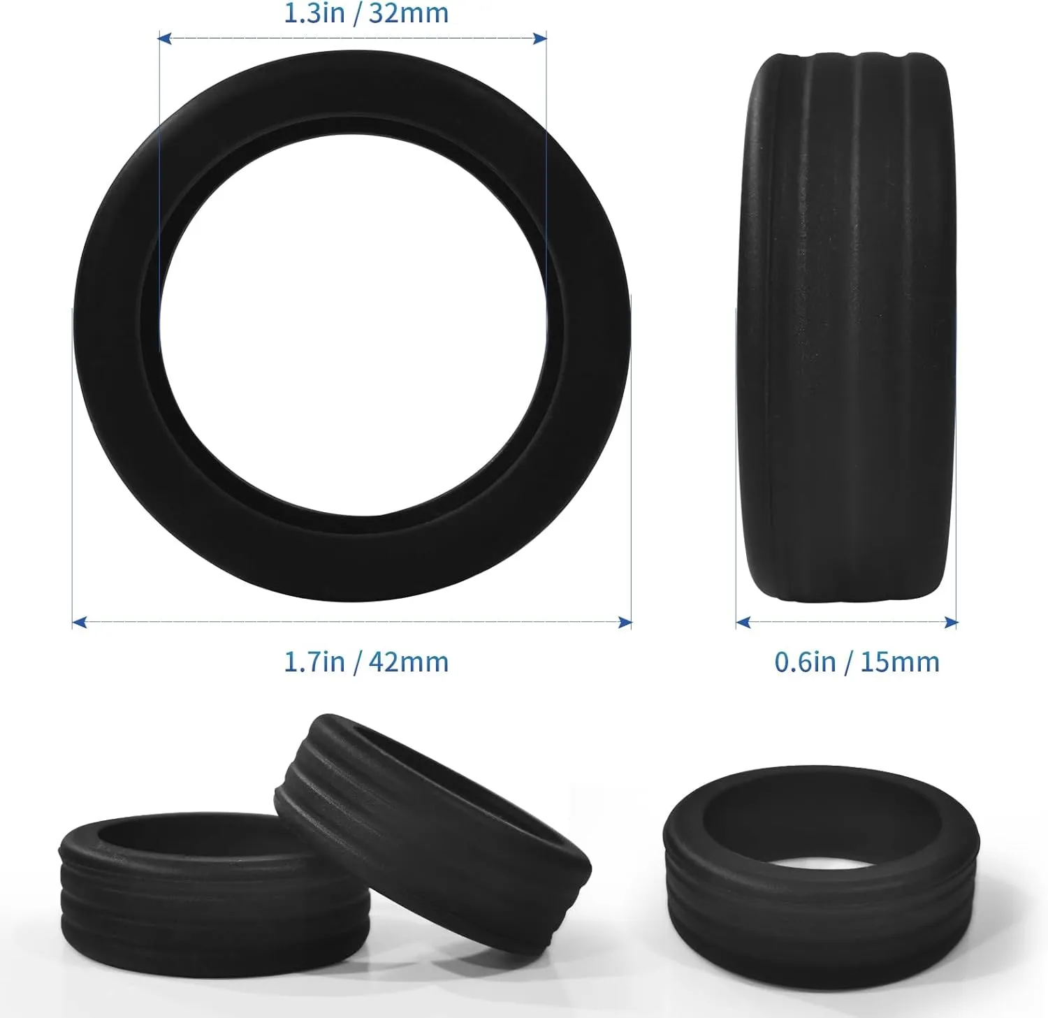 Luggage Cover Protector Wheel Shoes Trolley Case Caster Grip Smooth Mute Portable Travel Bags Wheels Protector Silicone Caster 10 Pcs