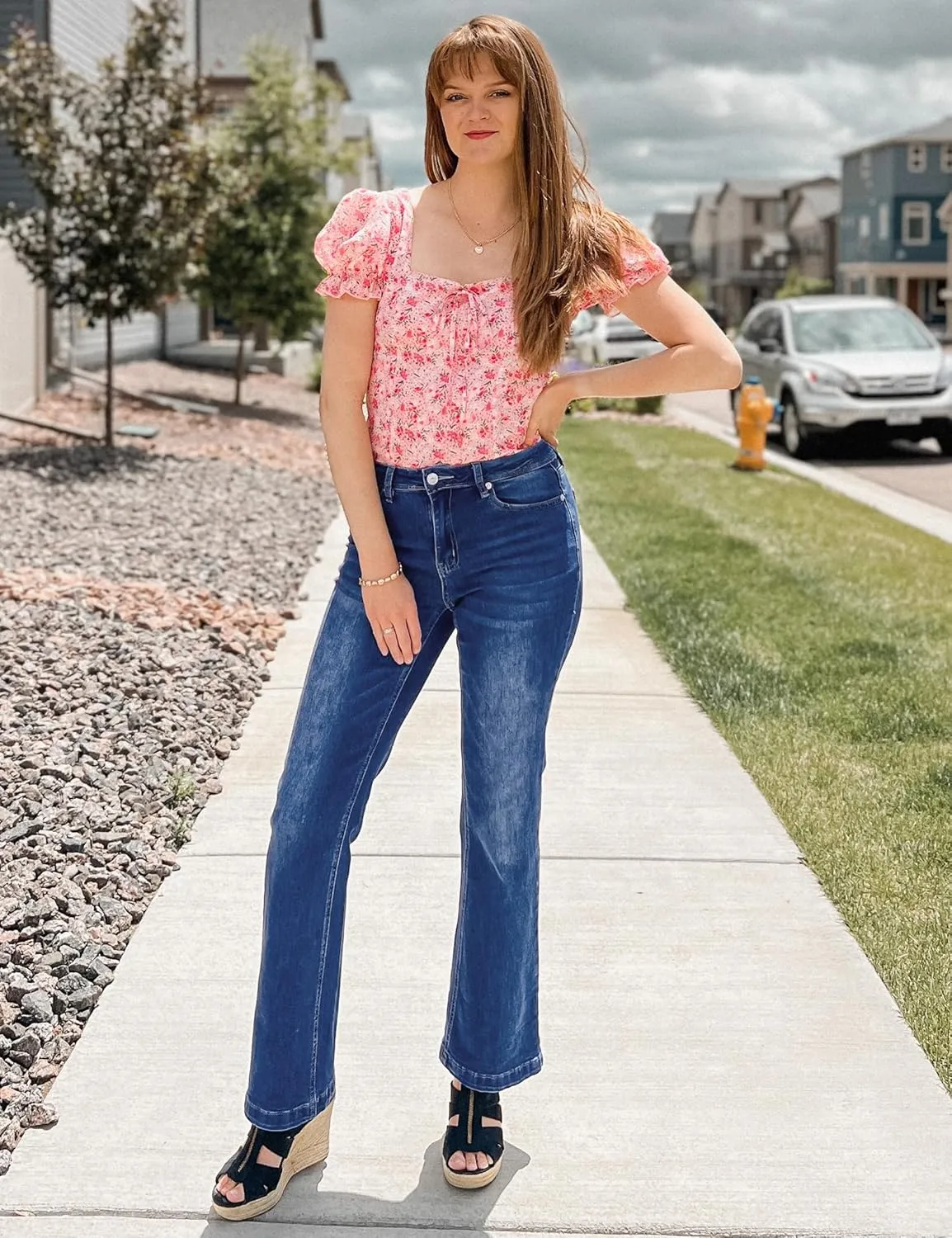 luvamia Wide Leg Jeans for Women Distressed Baggy High Waisted 90s Jeans Stretchy Denim Pants Trendy