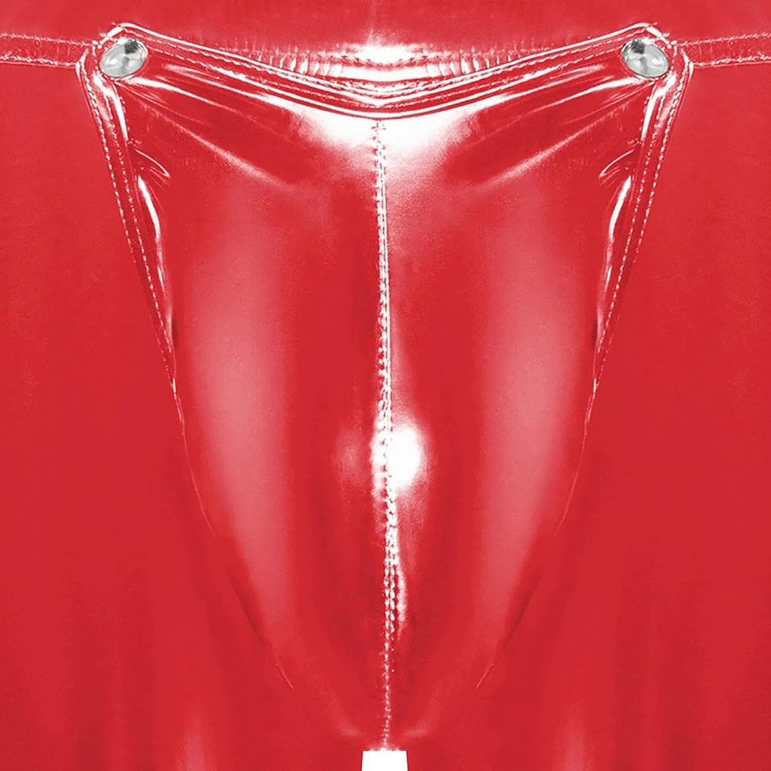Maiyifu-GJ Men's Faux Leather Boxer Briefs Low Rise Sexy Underwear with Pouch Leather Underpants Shorts for Club Party