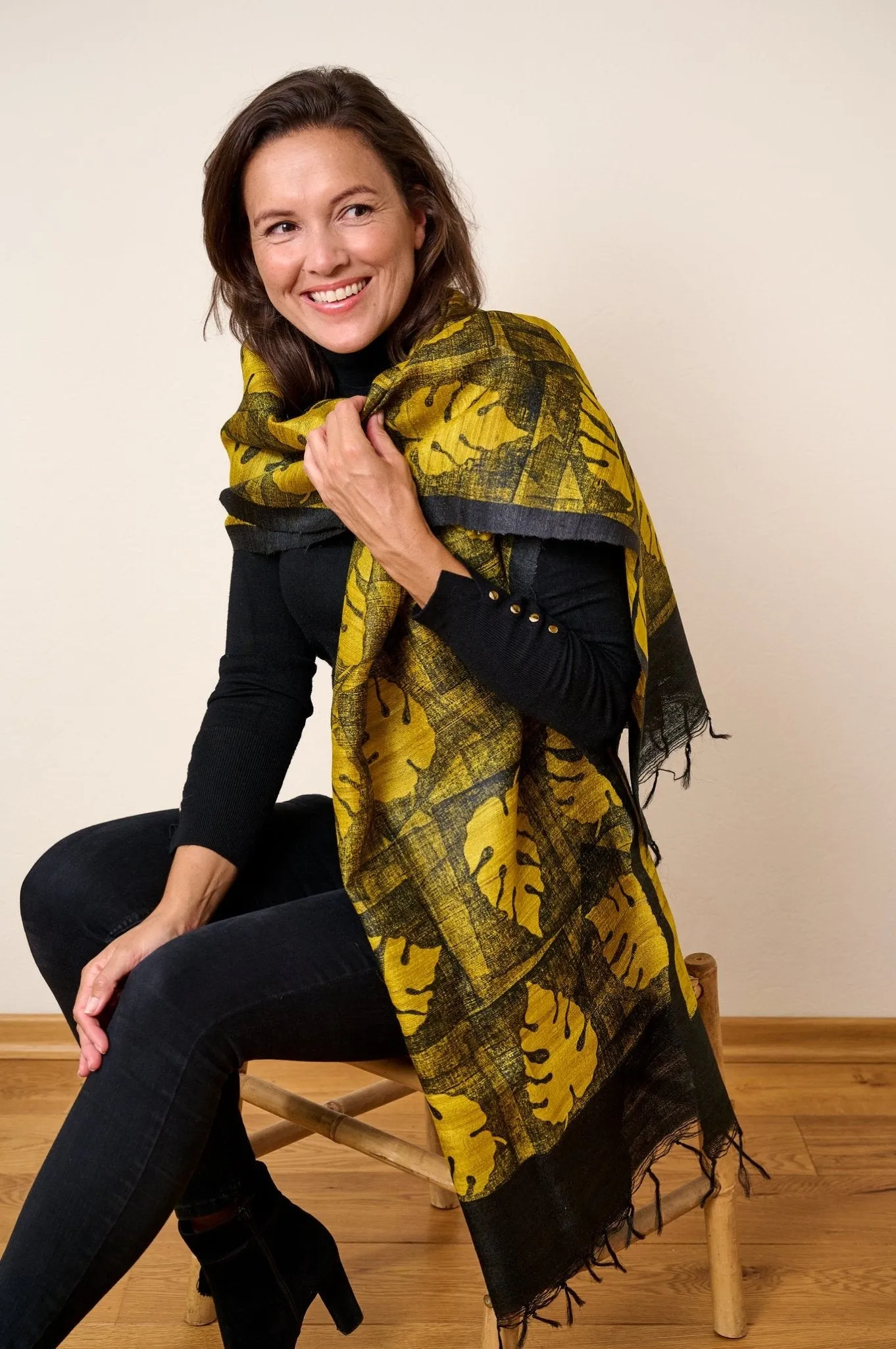 Maple Ash Peace Silk scarf