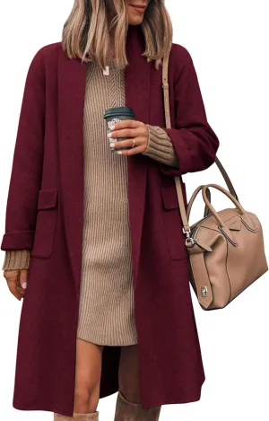MASCOMODA Open Front Long Cardigan Sweaters for Women Trendy 2025 Fall Winter Oversized Sweater Coats Knit Coatigan Jackets