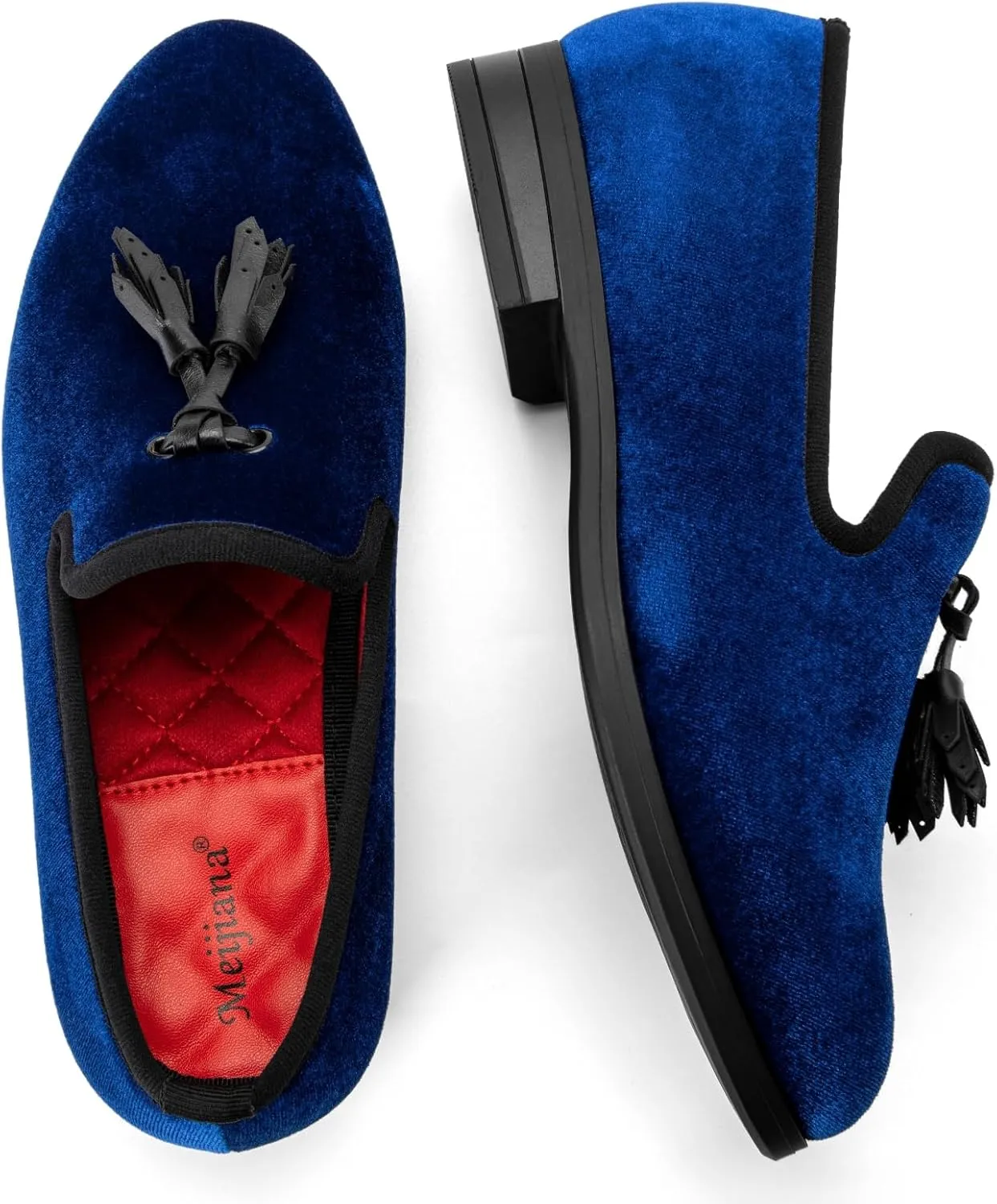 Meijiana Boys' Formal Dress Slip-On Loafers - Tuxedo Shoe for Baby Dress Shoes