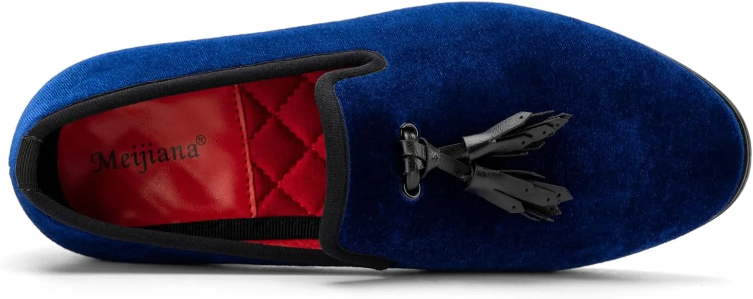 Meijiana Boys' Formal Dress Slip-On Loafers - Tuxedo Shoe for Baby Dress Shoes