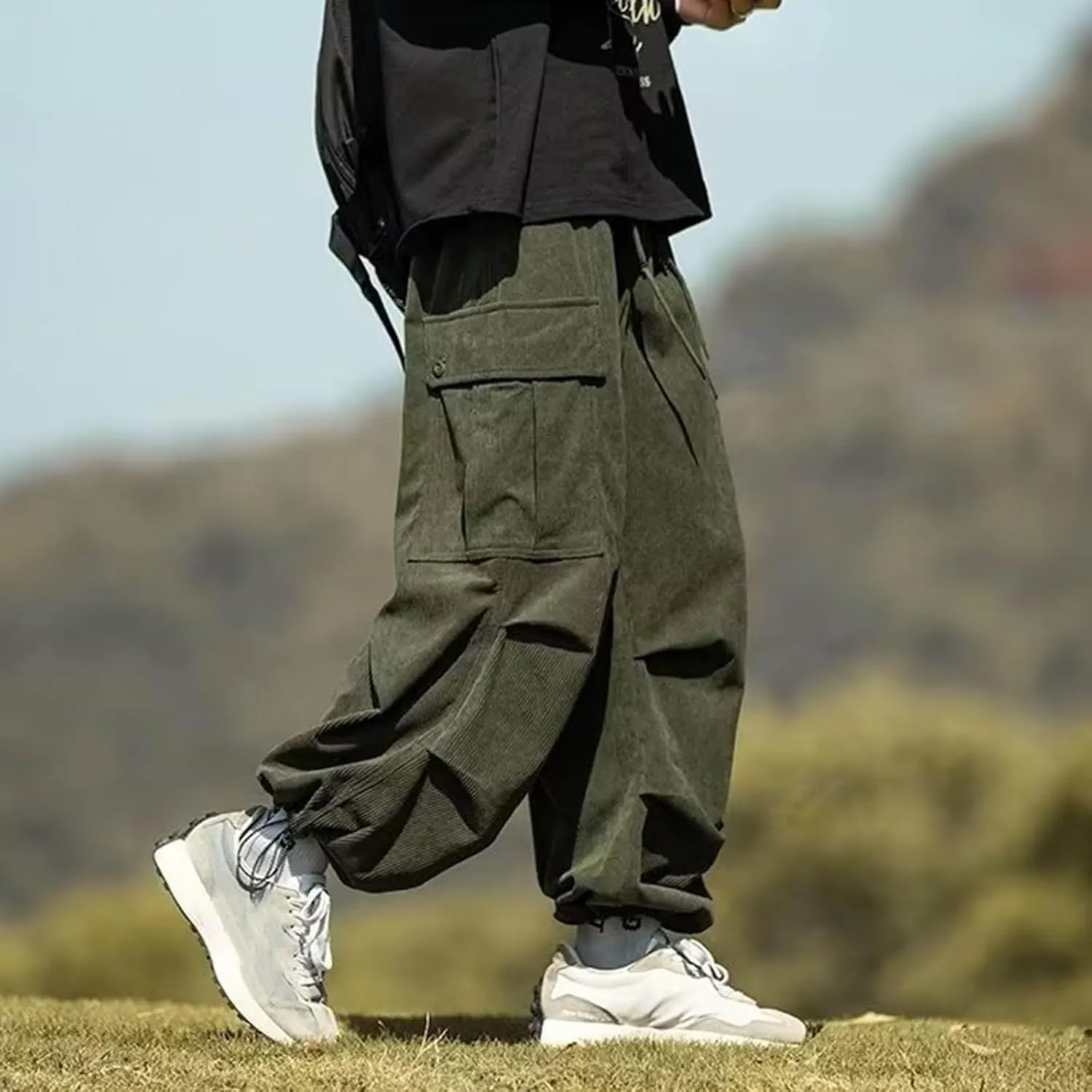 Men Chino Pants Slim Fit Stretch Tight Trousers Casual Elastic Men's Sportswear Men's Slim-Fit Stretch Cargo Pant
