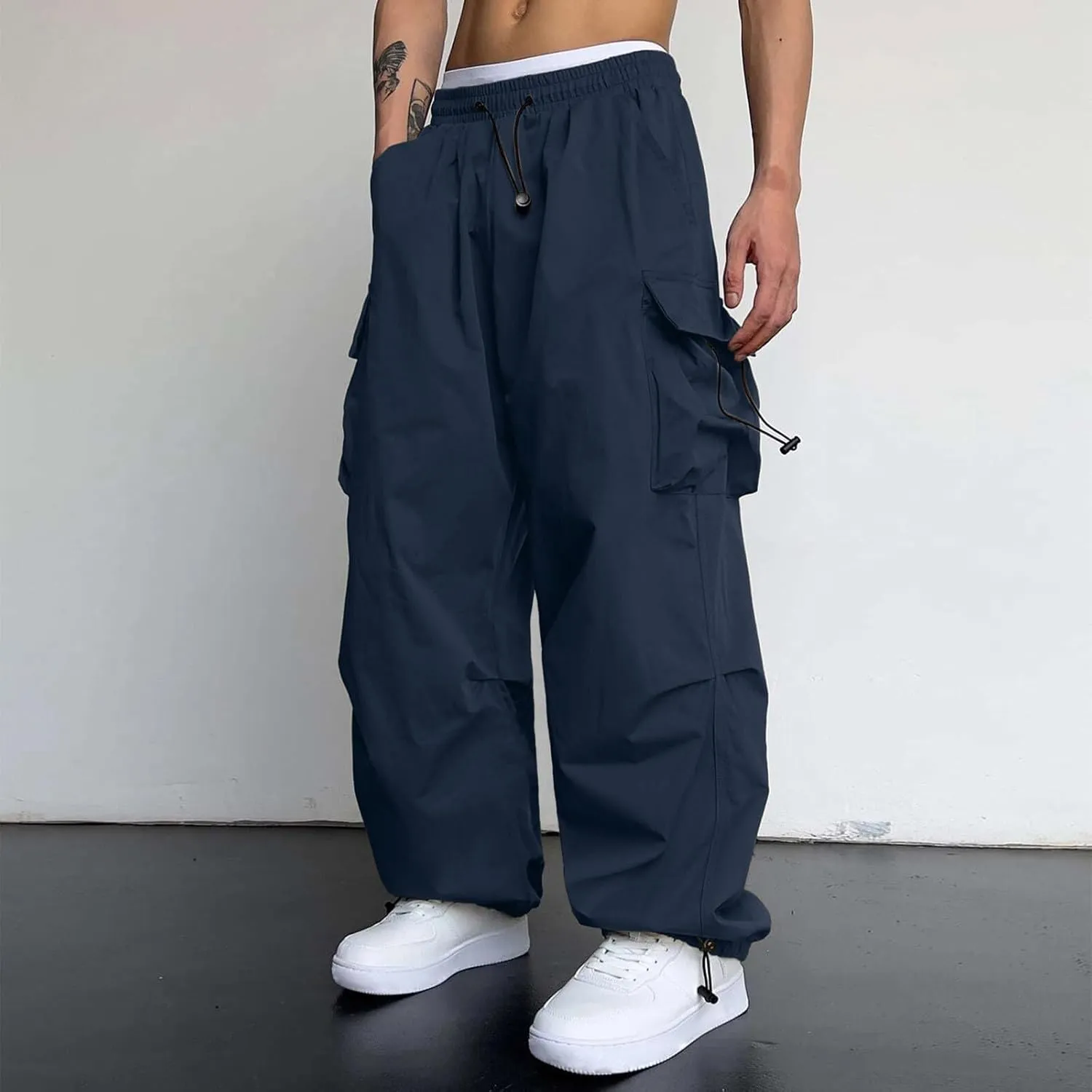 Men Joggers Comfort Fit Joggers Sweatpant with Pockets Running Gym Outdoor Sport Pull-On Pant Soft Jogging