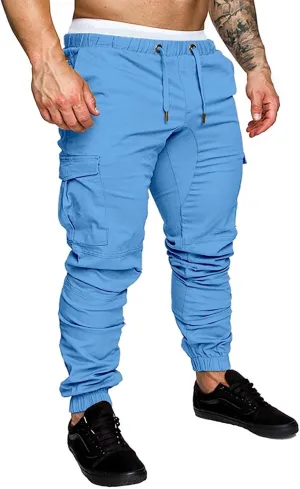 Men Joggers Mens Fashion Joggers Sports Pants Casual Cotton Cargo Pants Gym Sweatpants Trousers Mens Casual Cotton