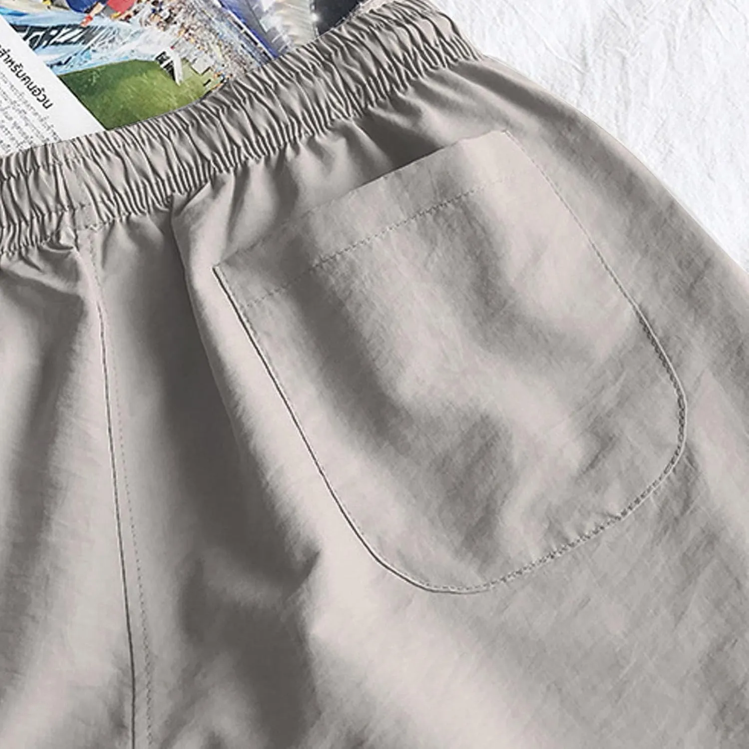 Men Pant Casual Soft Joggers Running Gym Outdoor Sports Sweatpant Open Hem Elastic Waist Combat Pant