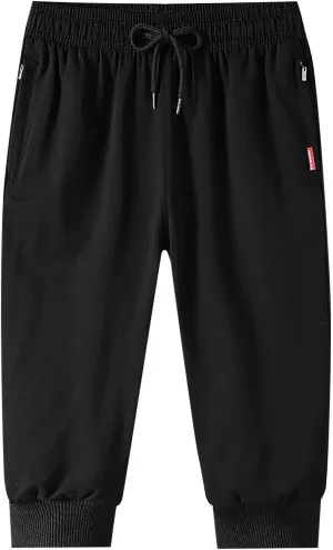 Men Pants Casual Jogger Work Wear Sweatpants with Multiple Pockets Drawstring Waist Cargo Chino Pant
