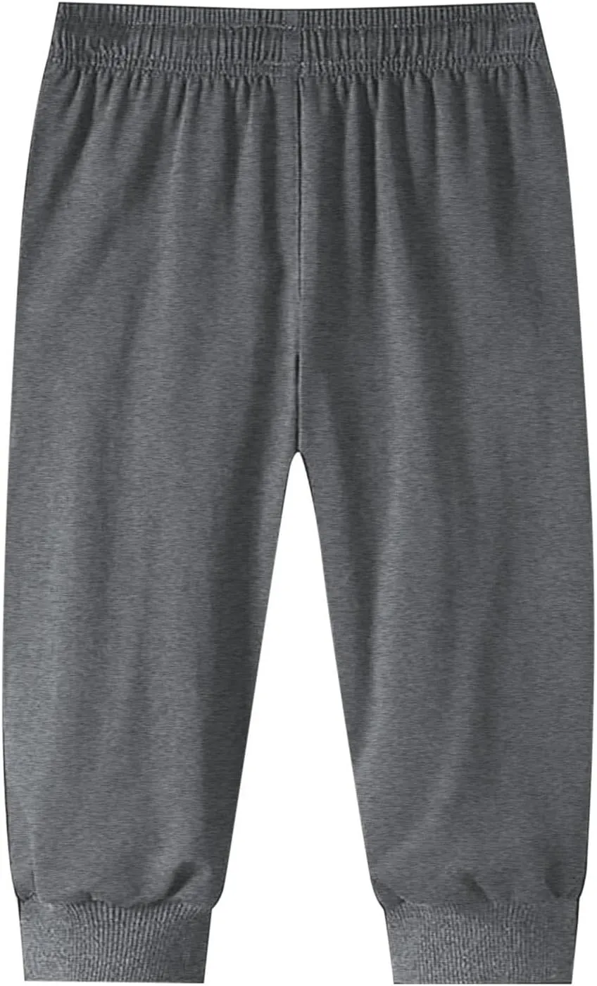 Men Pants Casual Jogger Work Wear Sweatpants with Multiple Pockets Drawstring Waist Cargo Chino Pant
