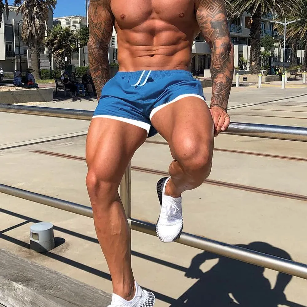 Men's 5 Inch Inseam Shorts Men Running Short Shorts with Liner Workout Shorts Gym Shorts with Large Split Sides