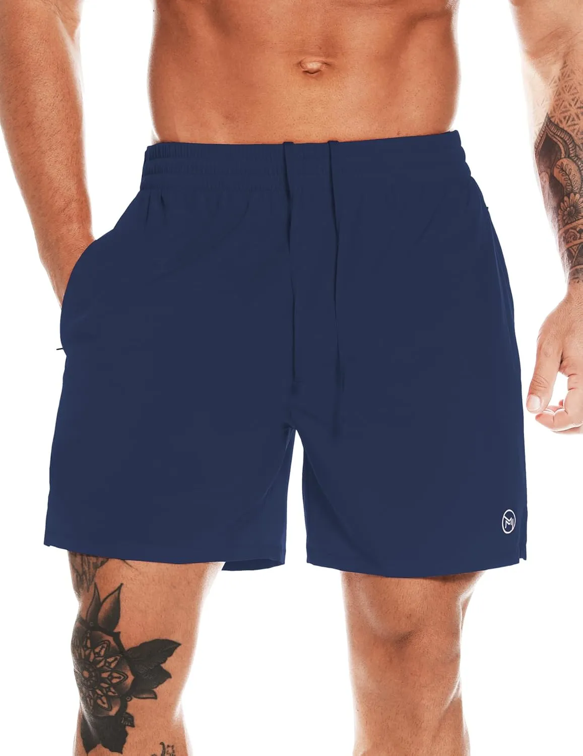 Men's Athletic Running Shorts Quick Dry Workout Shorts Lightweight Sports Gym Basketball Shorts Hiking