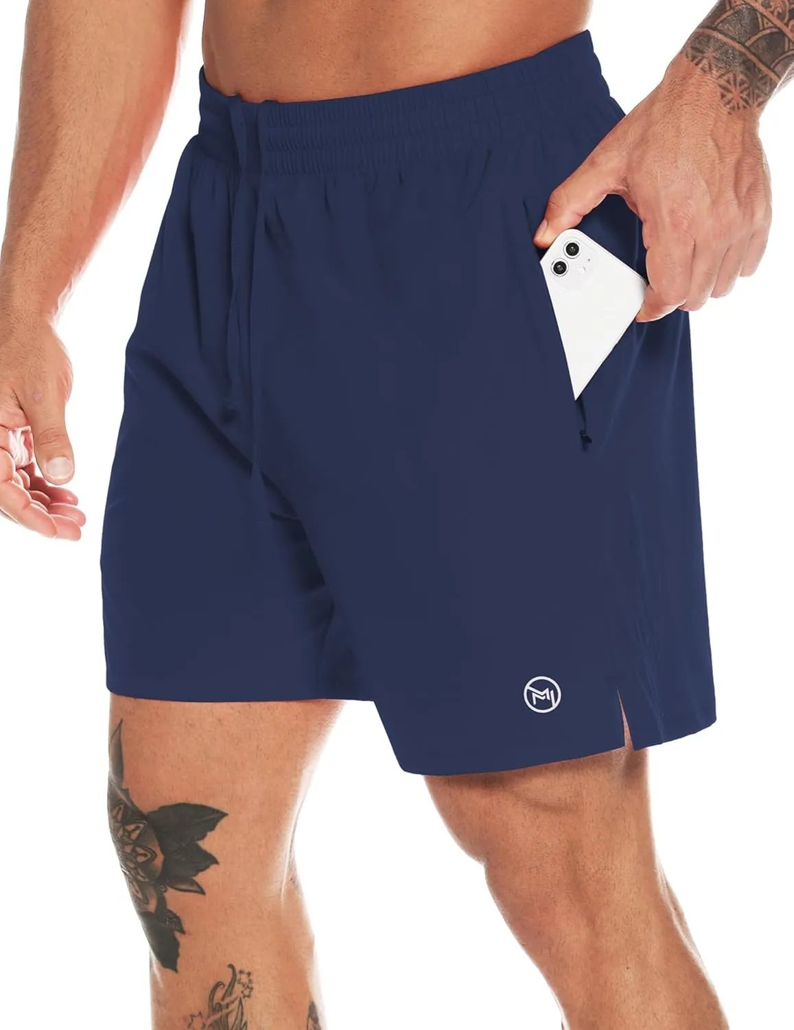 Men's Athletic Running Shorts Quick Dry Workout Shorts Lightweight Sports Gym Basketball Shorts Hiking