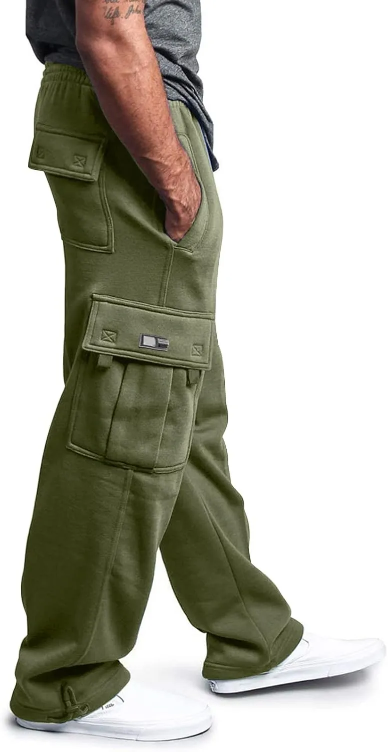 Mens Cargo Pants, Joggers for Men, Men's Casual Cargo Pants Hiking Pants Workout Joggers Athletic Sweatpants