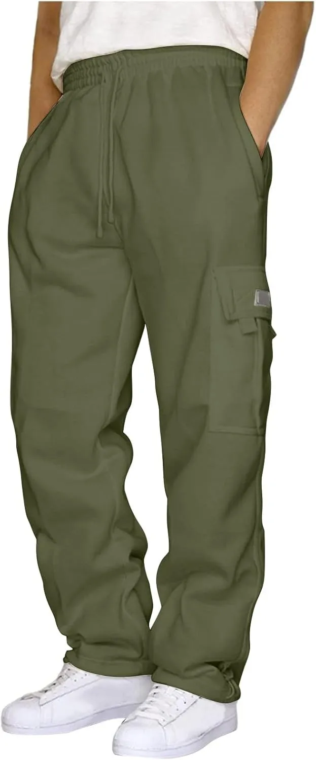Mens Cargo Pants, Joggers for Men, Men's Casual Cargo Pants Hiking Pants Workout Joggers Athletic Sweatpants