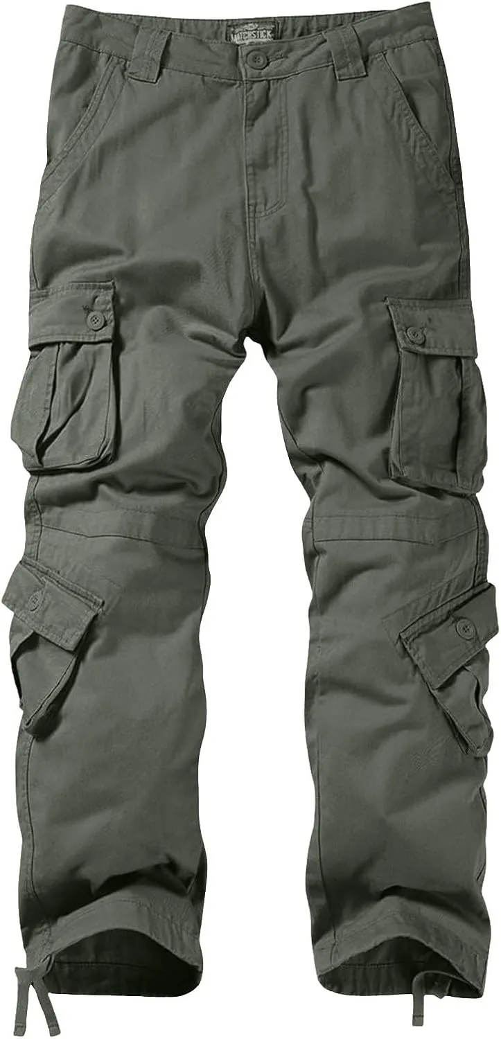 Men's Cargo Pants Jogging Work Trousers Hiking Pants Men Chino Pants Slim Fit Stretch Tight Trousers Casual Elastic