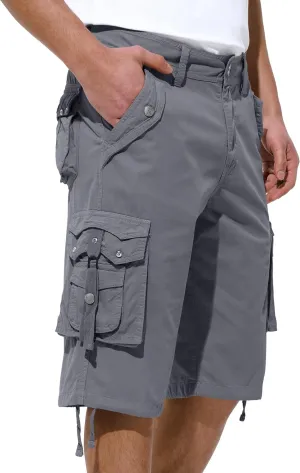 Mens Cargo Shorts Casual Shorts Hiking Shorts Below Knee Relaxed Fit Multi Pockets Running Joggers Outdoor Mens Shorts