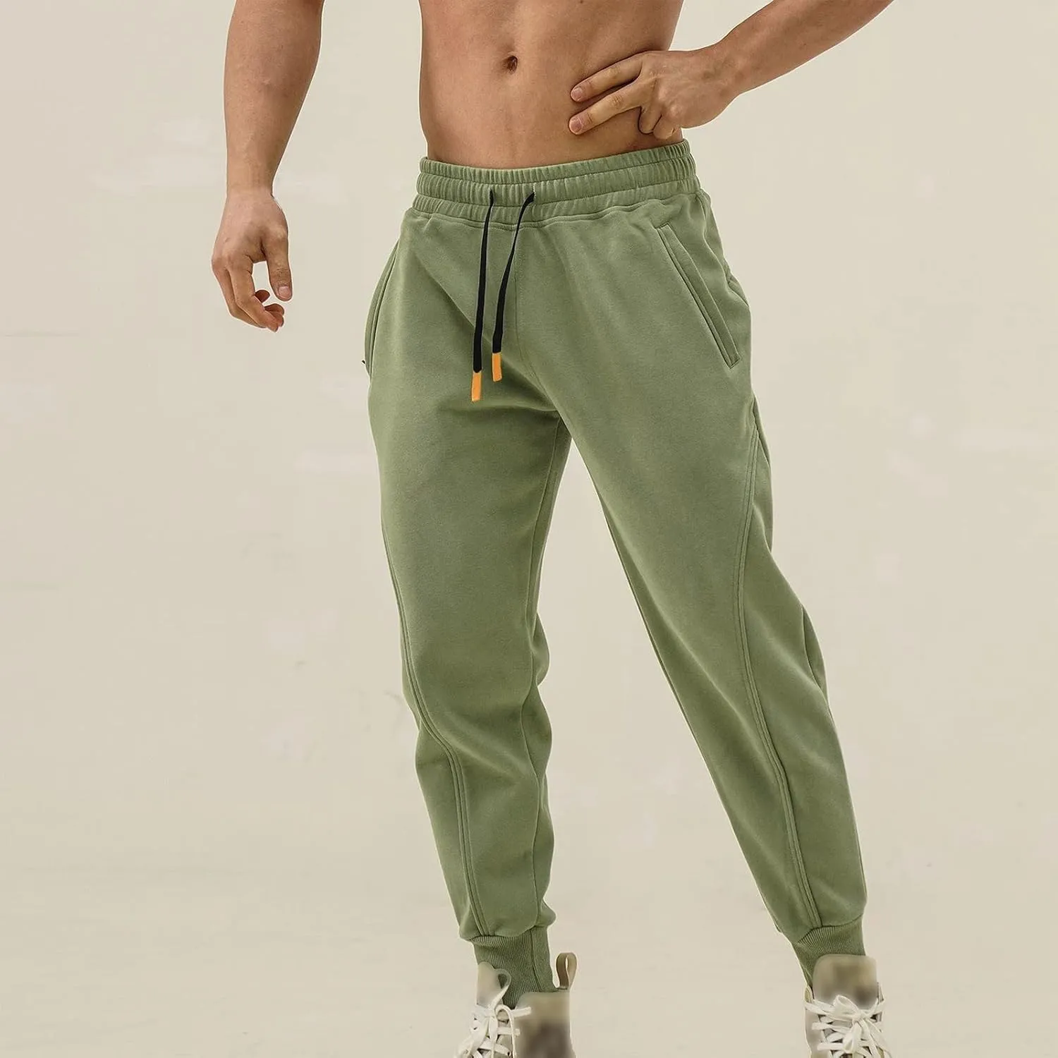 Mens Casual Pants Cargo Trousers Straight Fitness Pant Work Wear Combat Safety Overalls Trouser with Multi-Pockets