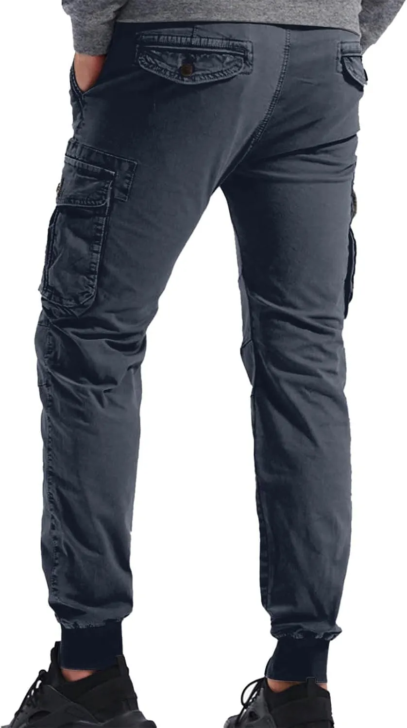 Men's Joggers Leggings Color Pants Casual Multi-Pocket Men's Trousers Tooling Solid Men's Pants Athletic Pants