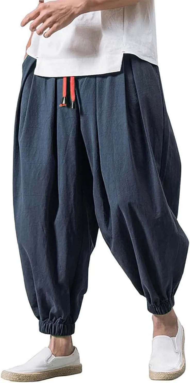 Men's Lightweight Jogging Pant Cargo Work Joggers Loose Fit Sports Casual Sweatpant Running Workout Pants