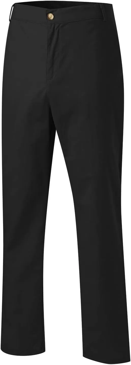 Mens Linen Dress Pants Casual Cotton Blend Relaxed Fit Straight Leg Khaki Pants Flat Front Twill Chino Trousers for Men