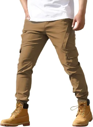 Men's Multi-Pocket Work Pants Sport Outdoor Multi-Bag Casual Fit Pants