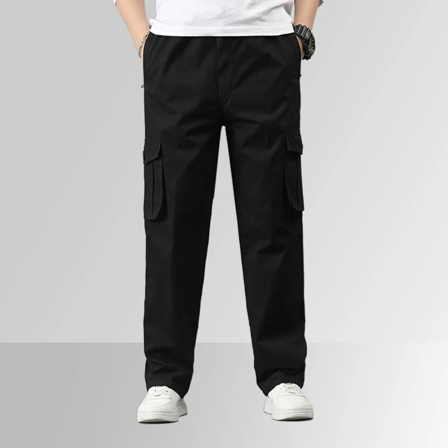 Mens Multi Pockets Cargo Pants Hiking Combat Work Outdoor Trousers Ripstop Wild Cargo Pants with Pockets