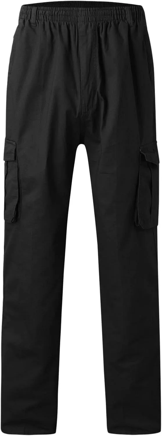 Mens Multi Pockets Cargo Pants Hiking Combat Work Outdoor Trousers Ripstop Wild Cargo Pants with Pockets