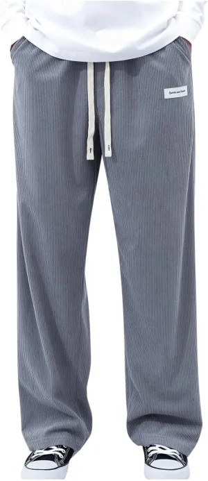 Men's Pants Casual Plus Size Jogger Gym Athletic Sweatpants Loose Elasticated Waistband Lounge Pant