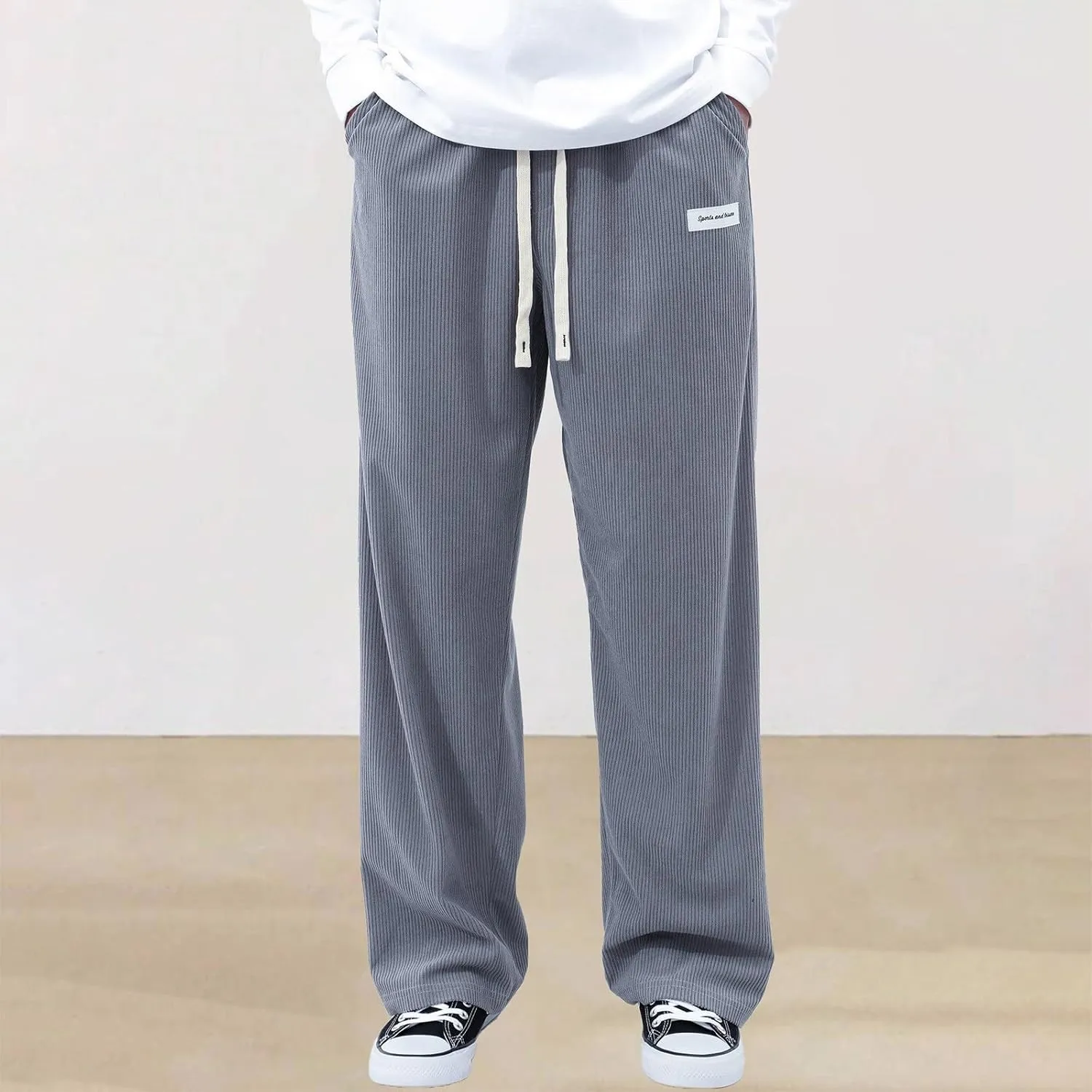 Men's Pants Casual Plus Size Jogger Gym Athletic Sweatpants Loose Elasticated Waistband Lounge Pant