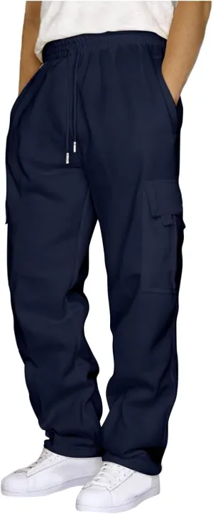 Men's Pleated Stitch Straight Leg Long Pants Mens Sweat Pants With Pockets White Linen Pants For Men Men's Plaid Dress Pants